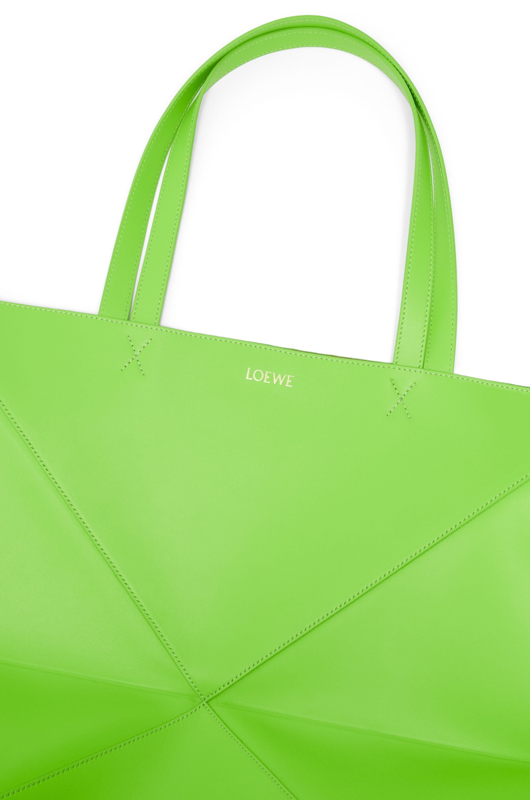 Loewe Xl Puzzle Fold Tote Bag In Green