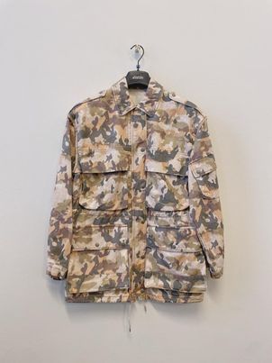 Isabel Marant Elize Camouflage-print Cotton Jacket In Multi
