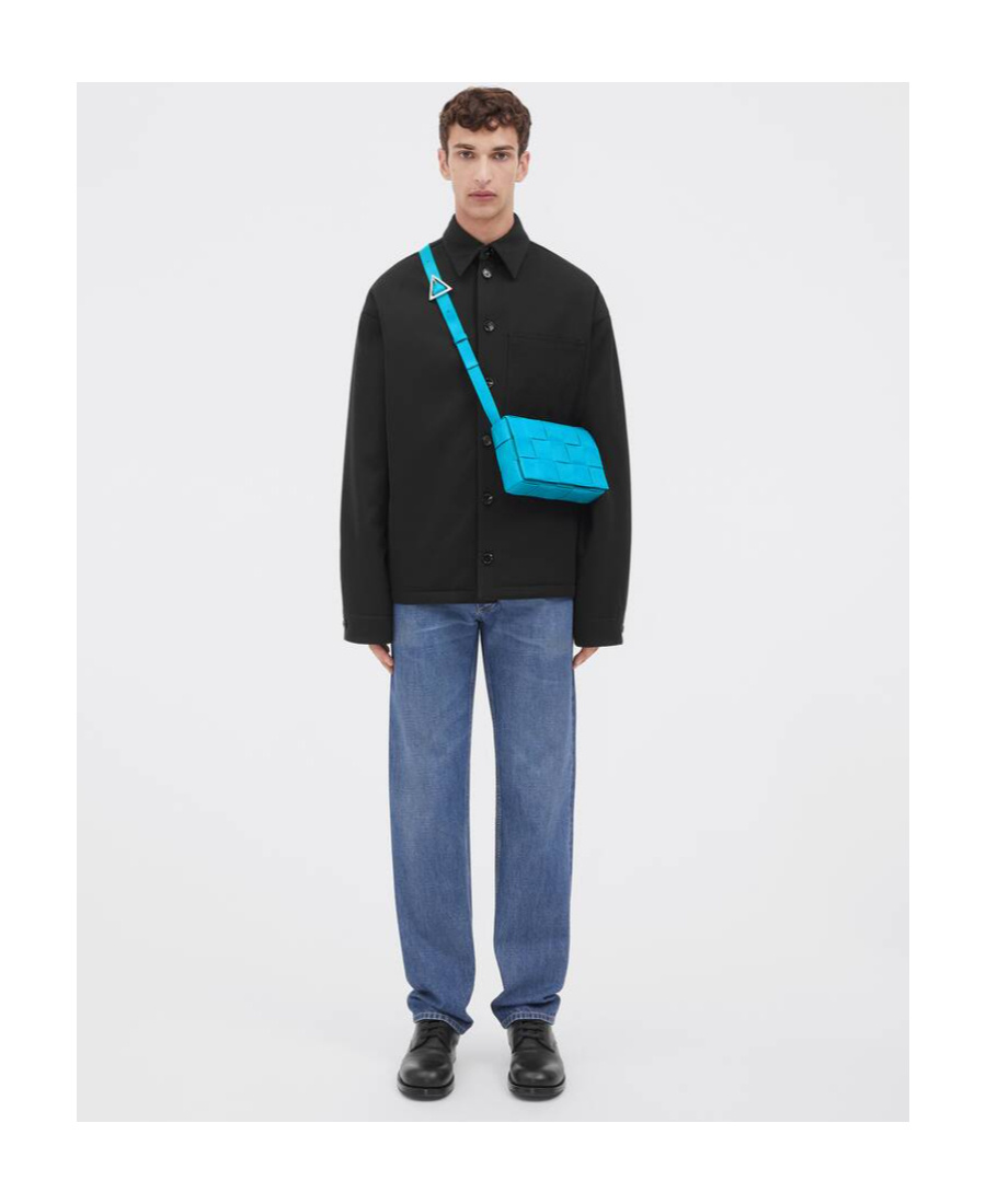 Bottega Veneta Cassette Satchel Bag In Blue
