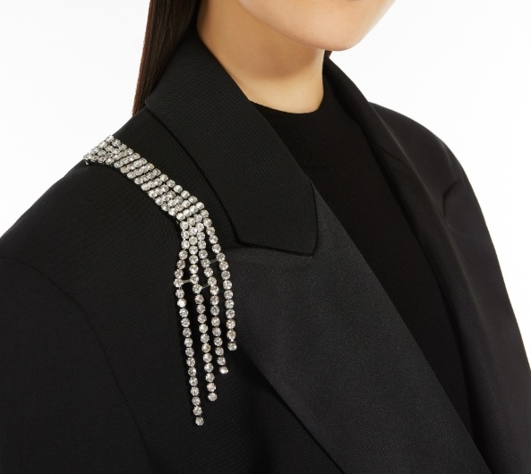 Weekend Max Mara Inlaid Brooch In White