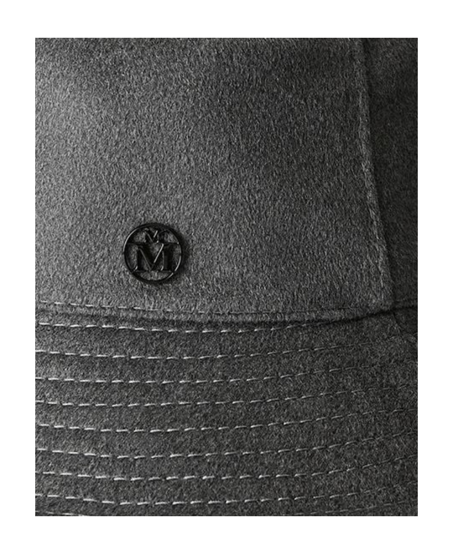 MAISON MICHEL DARK GRAY ANGELE FISHERMAN'S HAT 