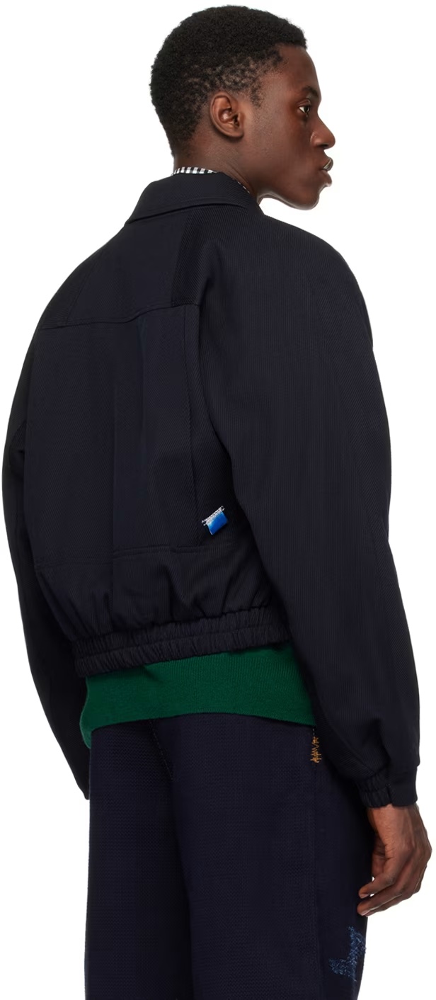 Ader Error Lapel Snap Casual Jacket In Black