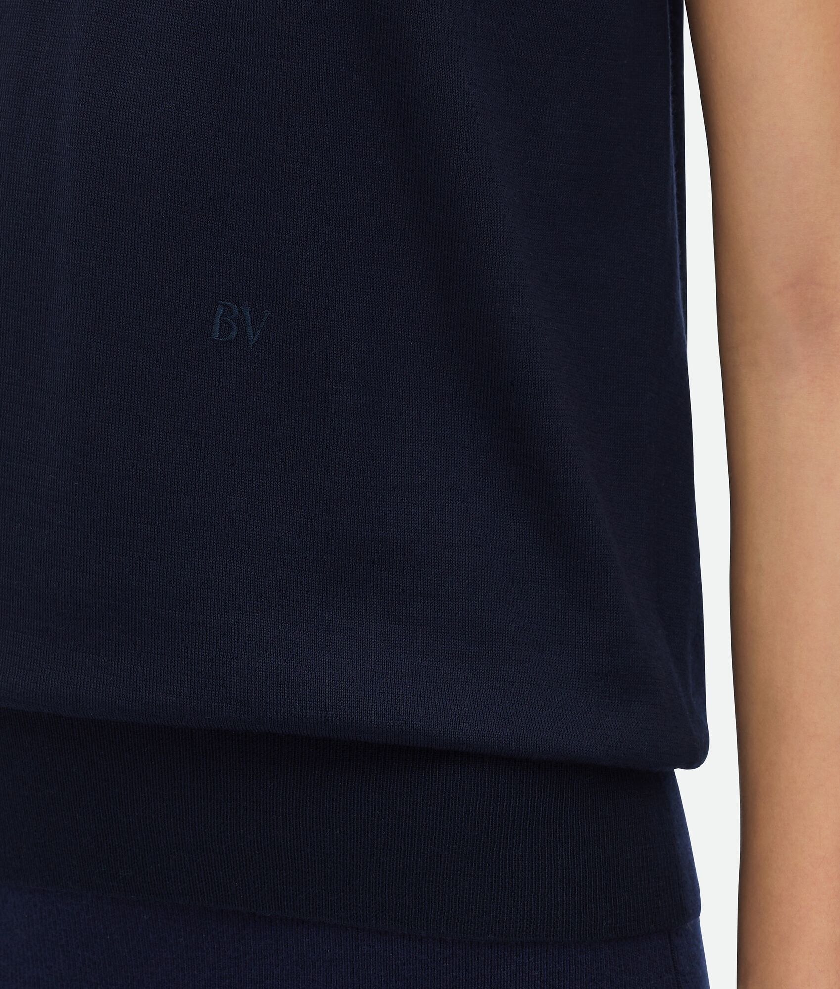 Bottega Veneta Logo Embroidered Vest In Black