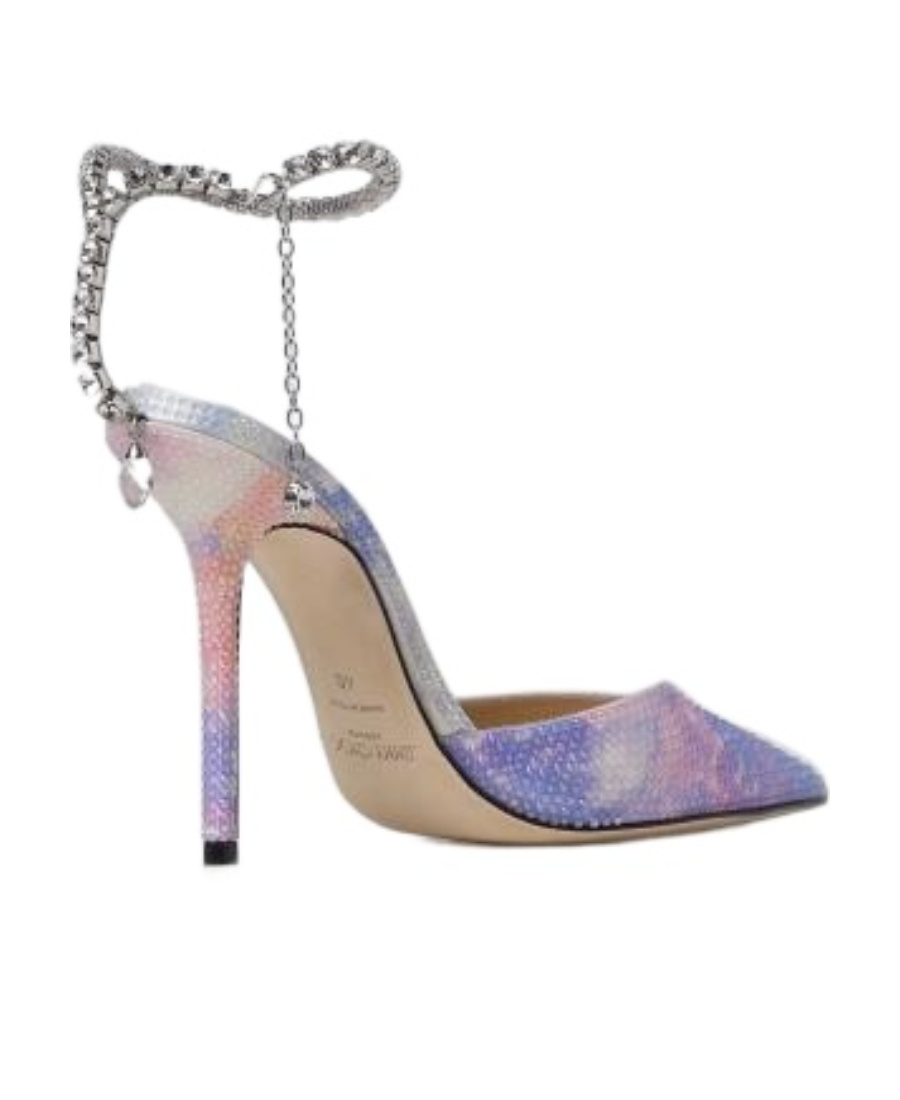 Jimmy Choo Saeda 100mm Pointed-toe Pumps In Multicolor