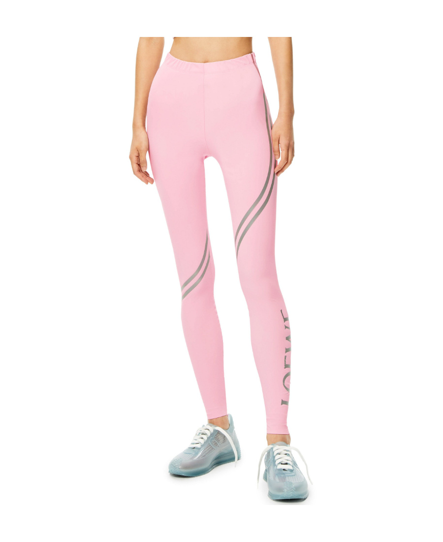 Shop Loewe Leggings In Polyamide And Elastane In Pink