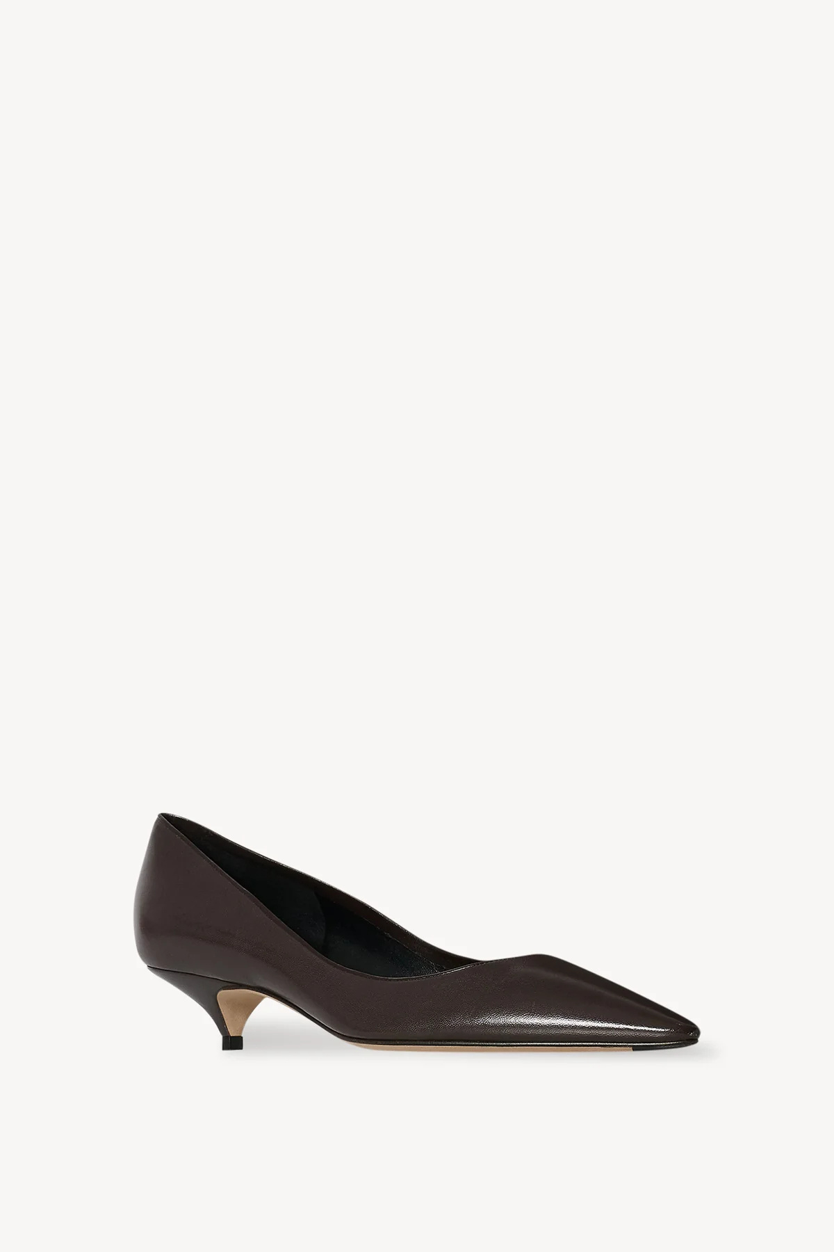 The Row Liliisa Kitten Two Pumps In Brown