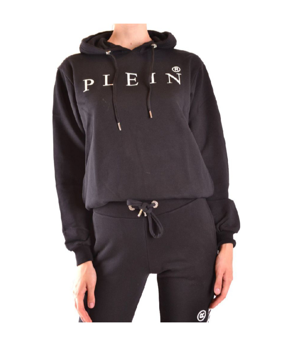 PHILIPP PLEIN LOGO DETAILS HOODED HOODIE