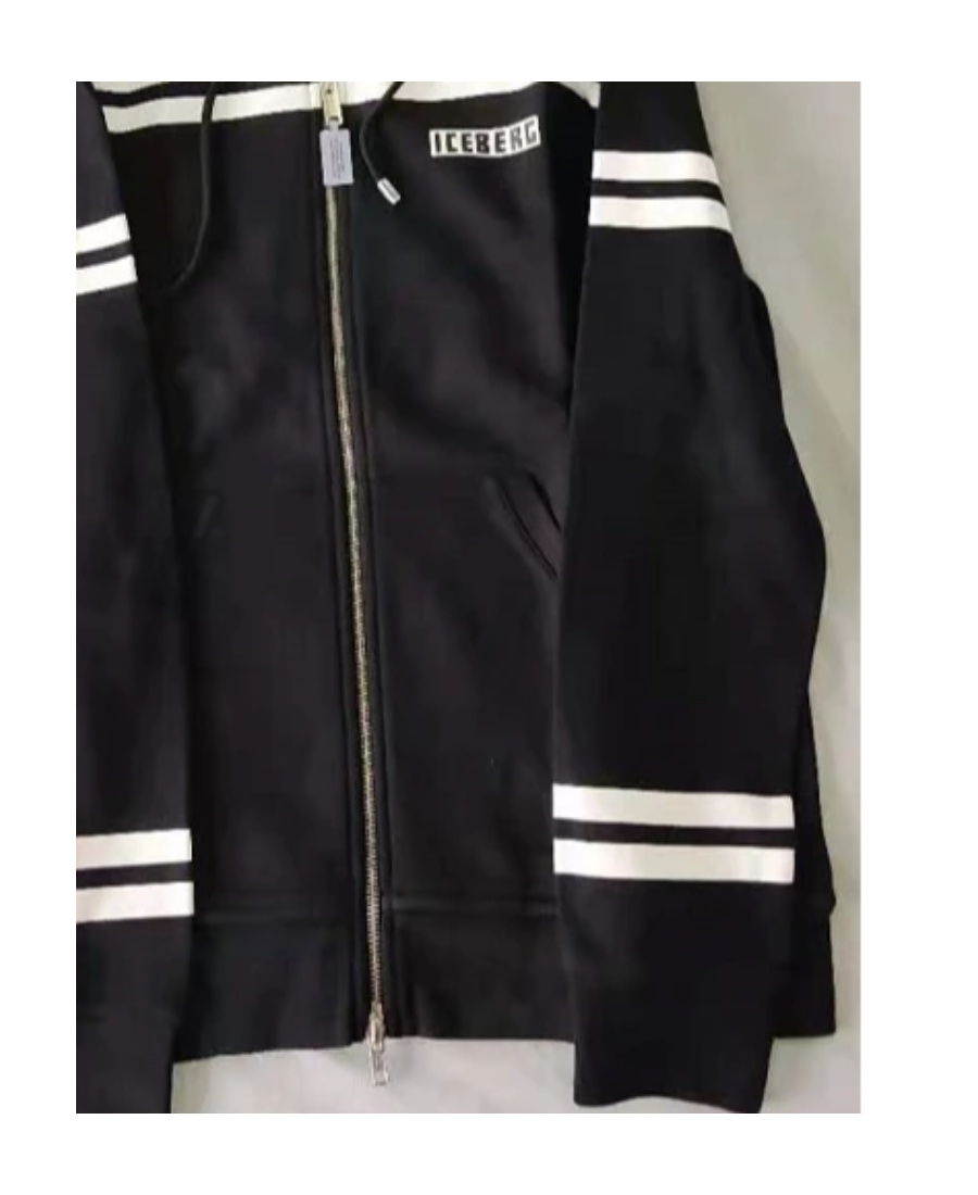 Iceberg Logo Details Casual Jacket In Black