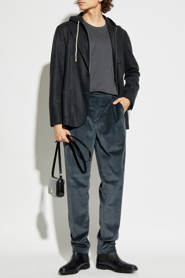 Eleventy Belt Loop Casual Pants In Black