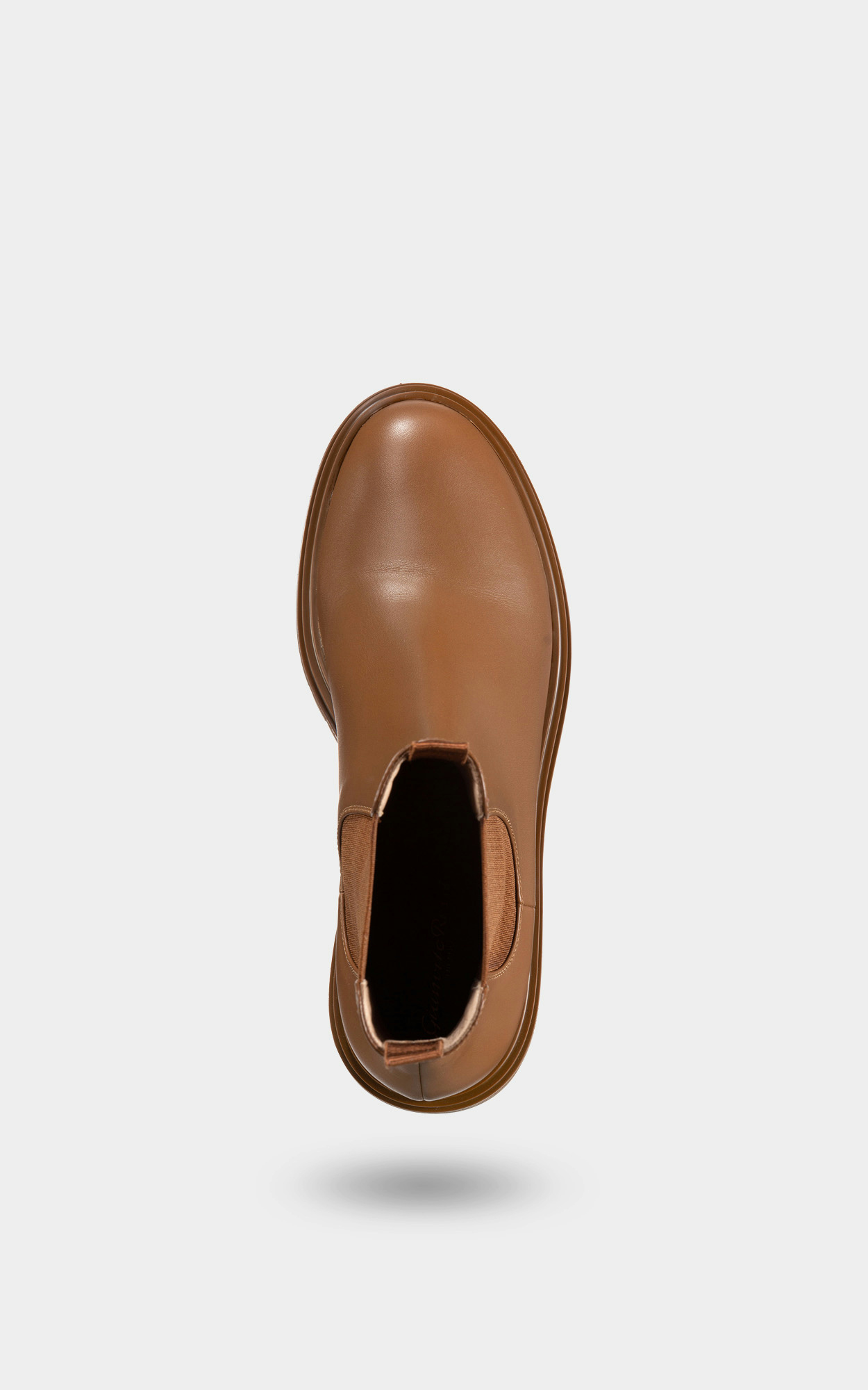 Gianvito Rossi Side Elastic Spliced Short Boots In Brown