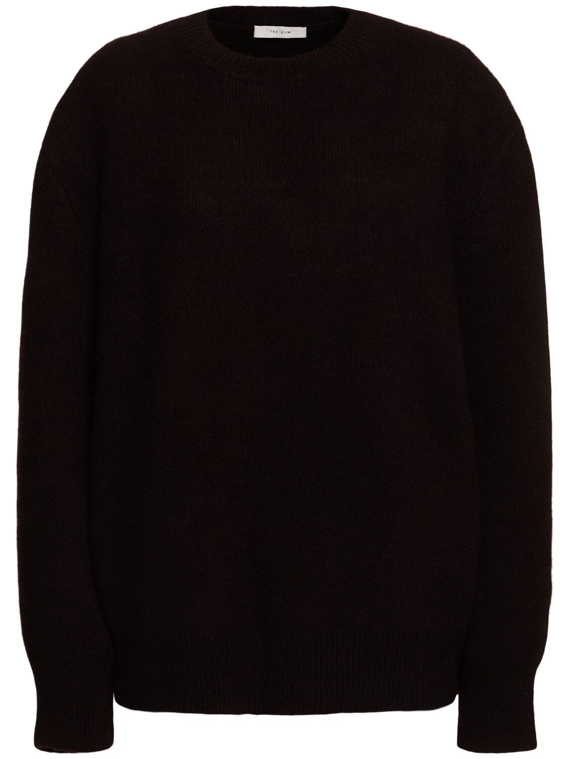 The Row Round Neck Sweater In Black