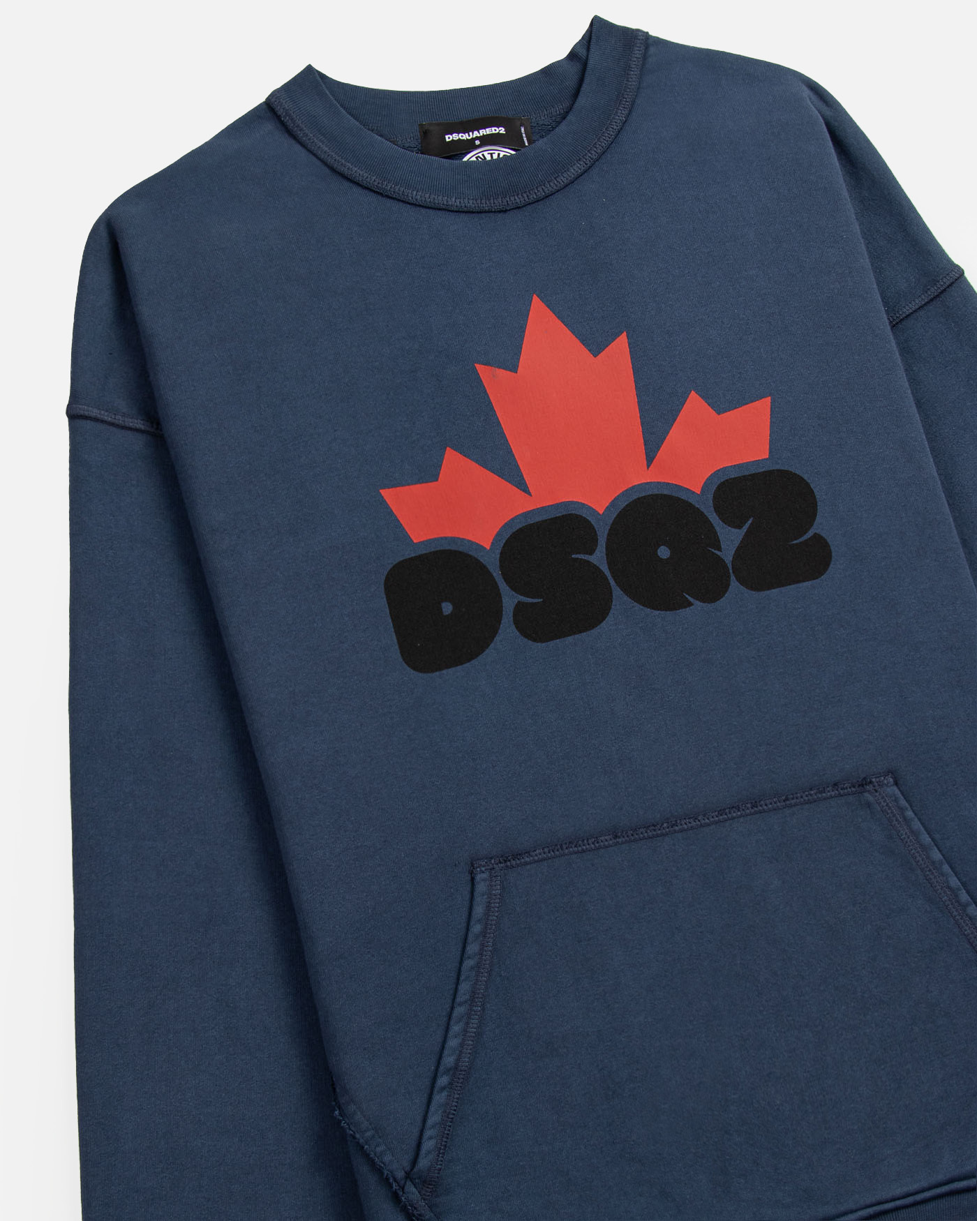 Dsquared2 Logo Printed Crewneck Sweatshirt In Blue