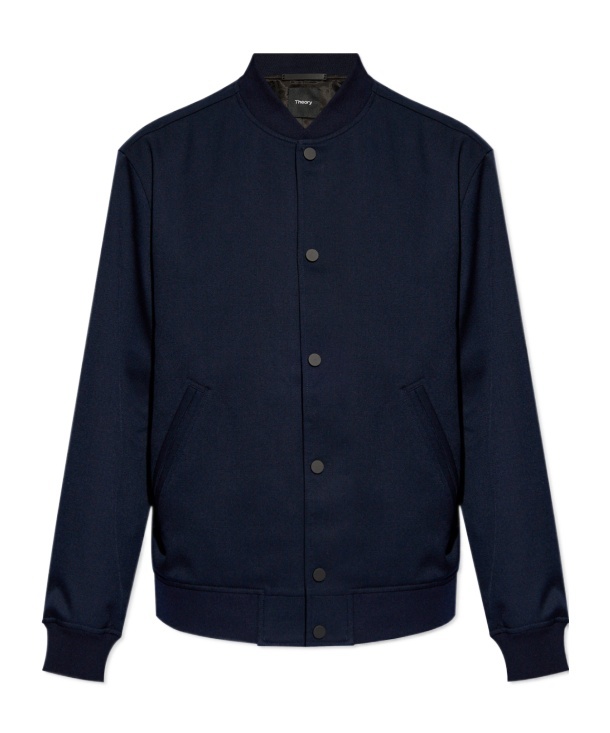 THEORY BUTTONED BOMBER JACKET 