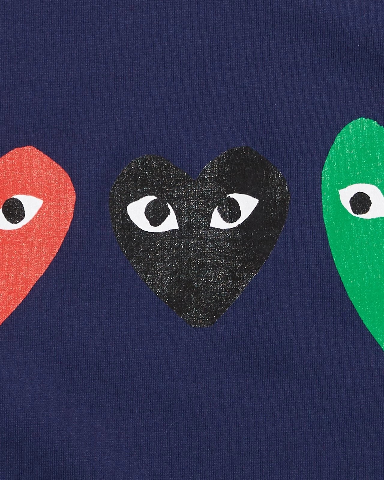 COMME DES GARÇONS PLAY COMME DES GARÇONS PLAY HEART PRINTED T-SHIRT