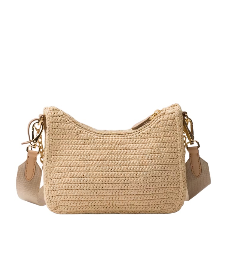 Prada Re-edition 2005 Crochet Bag In Neutral Color