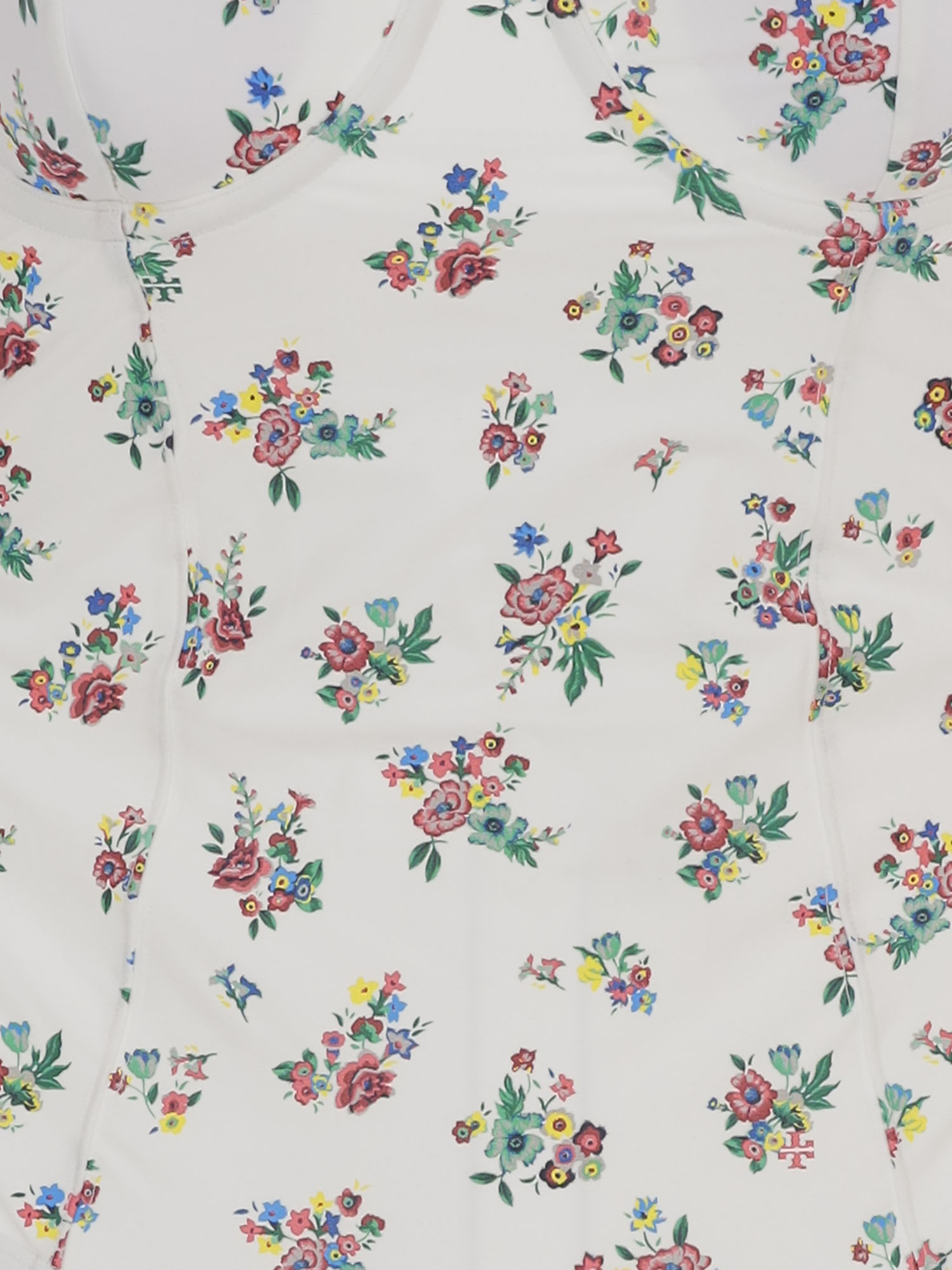 Tory Burch Floral Print One-piece Swimsuit In Multi