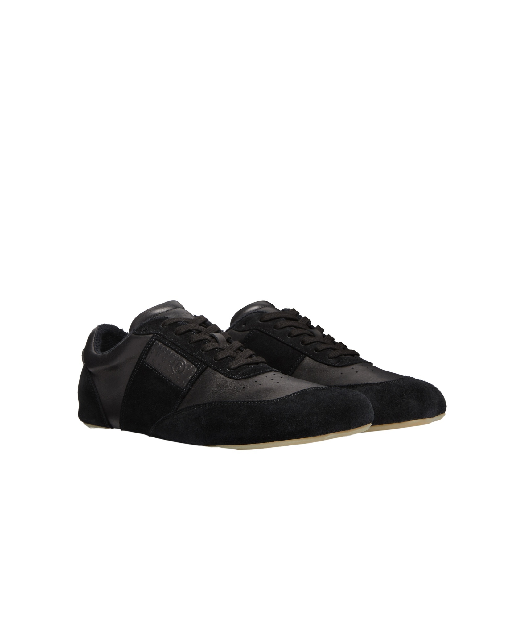 Mm6 Maison Margiela Anatomic Mixed Leather Sneakers