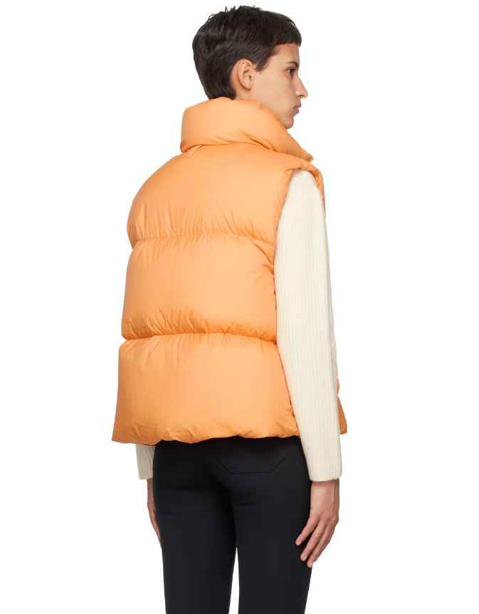 Mackage Logo Affixed To Vest In Orange