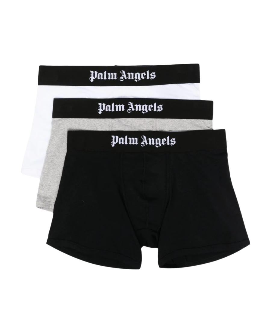 Palm Angels Men's Set Of Three Boxers | Size Small | Pmuh004c99fab001 Color 8484 In Black