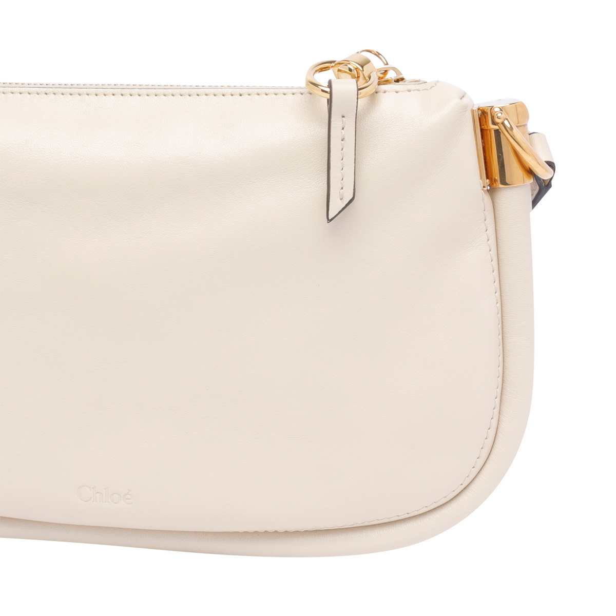 Chloé Mini Paraty 24 Shoulder Bag In Nude
