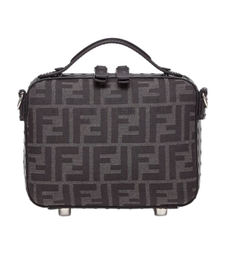 Fendi Ff Logo-print Tote Bag In Gray