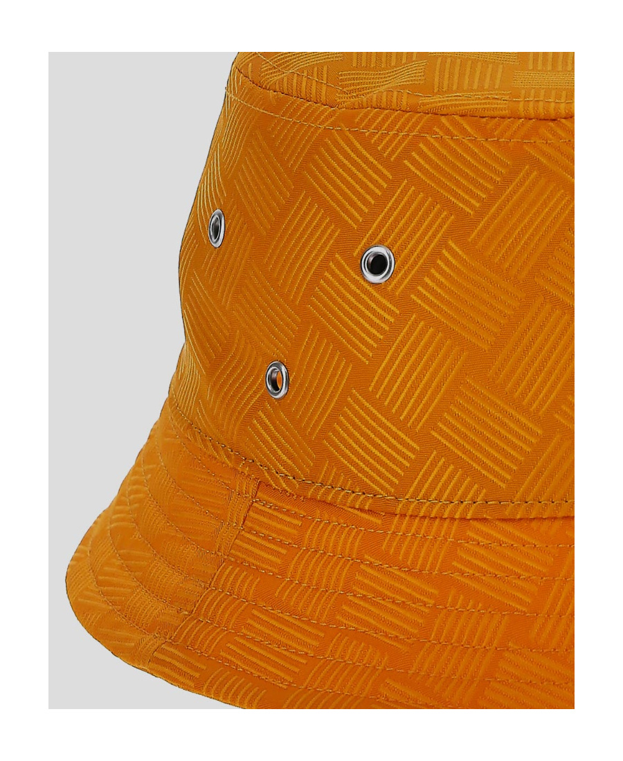 Bottega Veneta Intrecciato-jacquard Bucket Hat In Orange