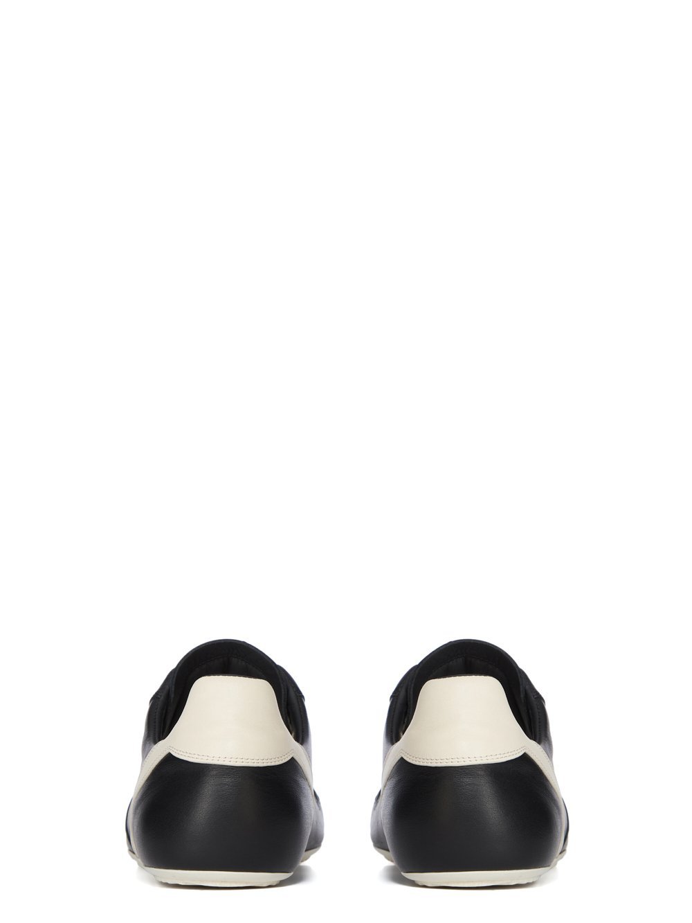 Rick Owens Streamlined Low-top Sneakers With Round Toe In Black