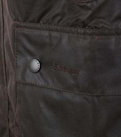 Barbour Bedale Wax Jacket Rustic In Black