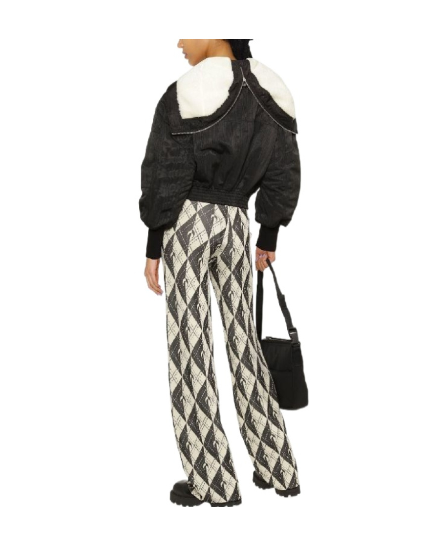 MARINE SERRE PRINTED WIDE-LEG CASUAL PANTS 