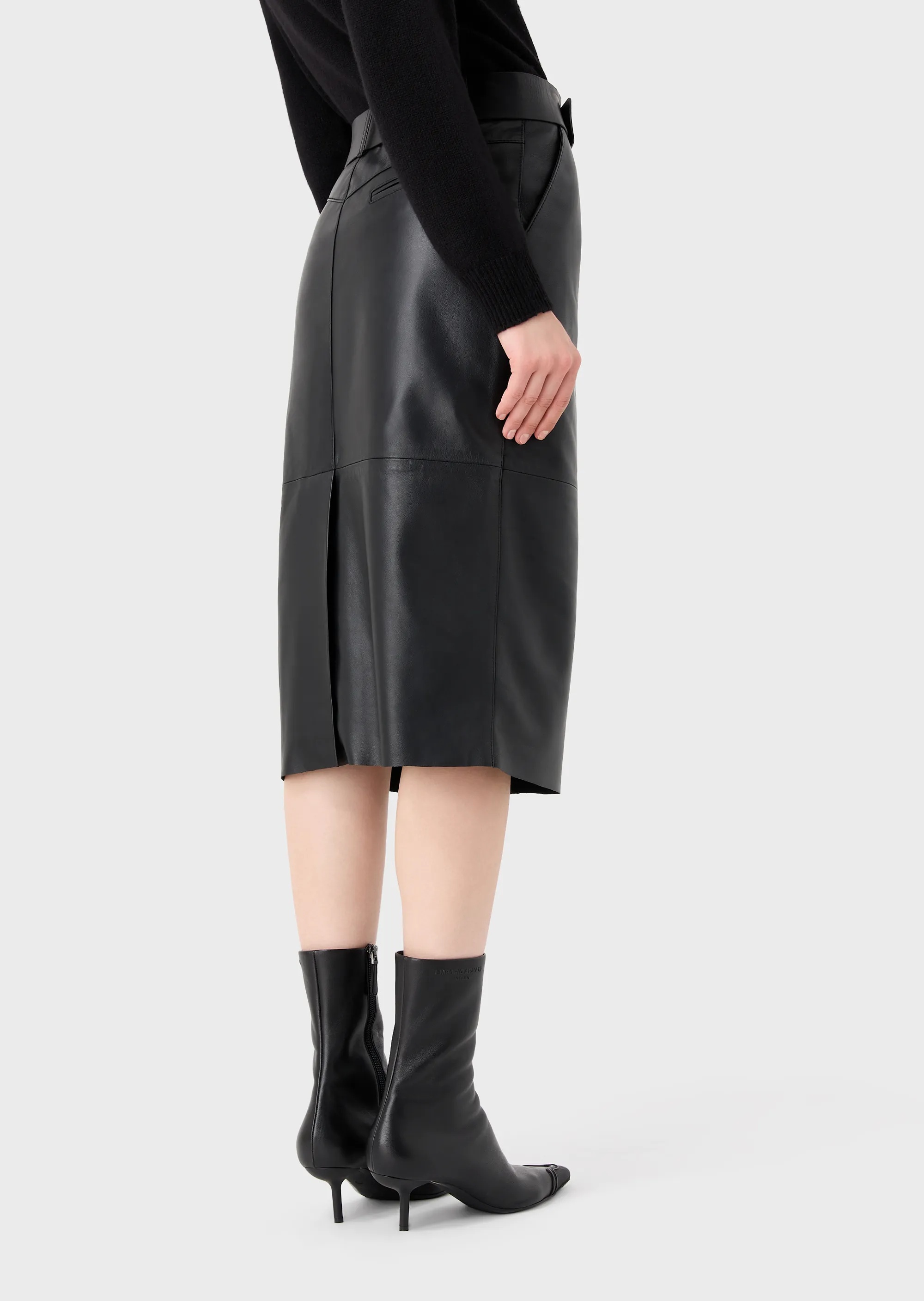 EMPORIO ARMANI BELT PENCIL SKIRT