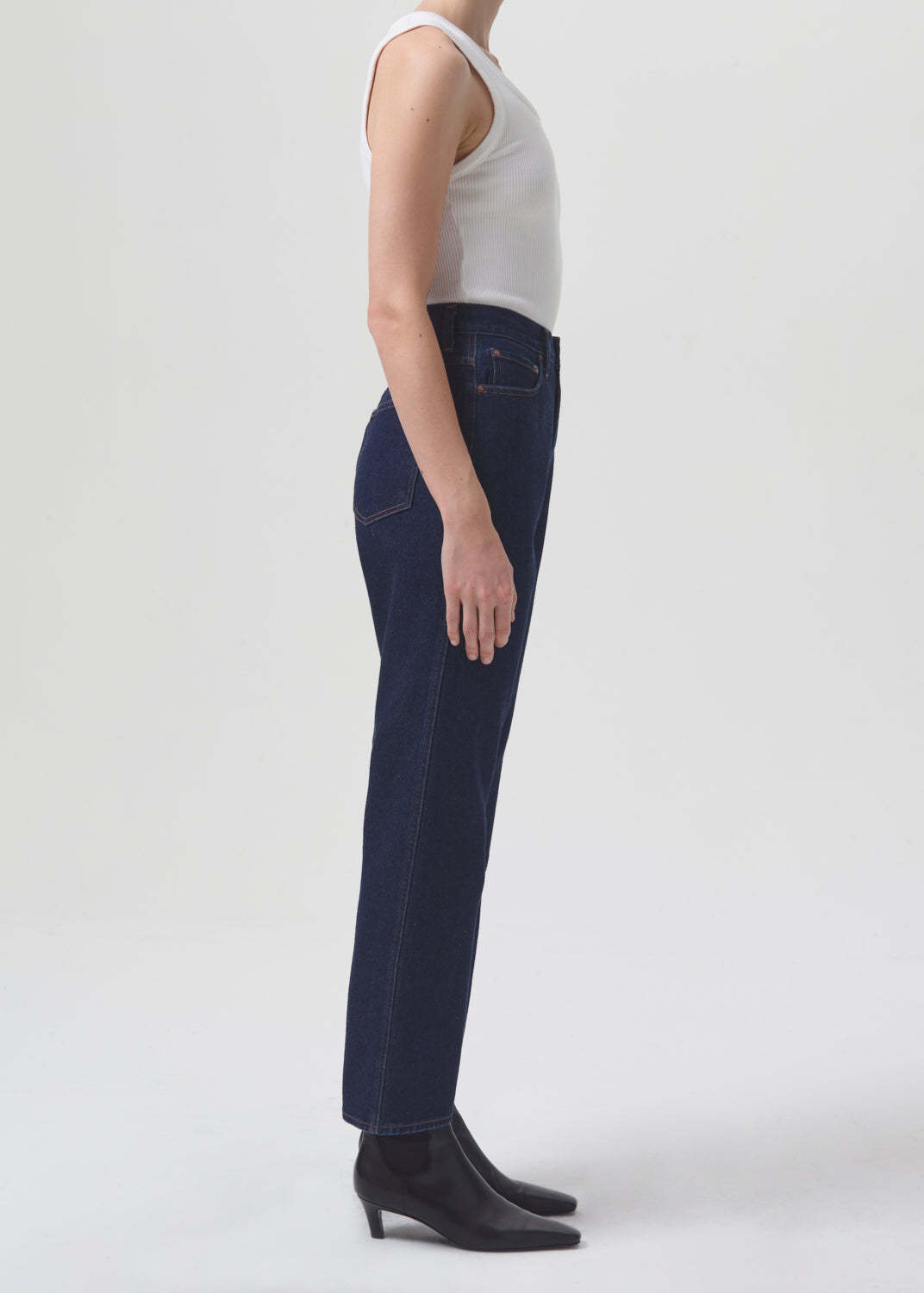 Agolde Belt-loop Jeans In Black