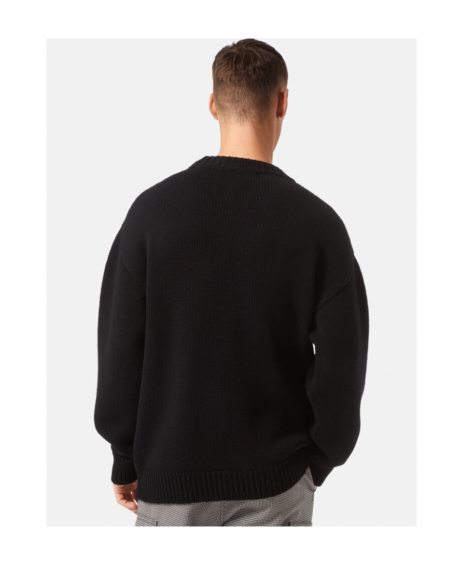 VERSACE BAROCCO INTARSIA-KNIT JUMPER