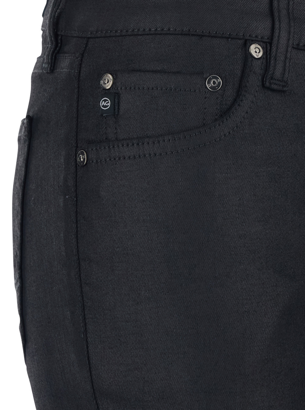 Ag Black Jeans With Belt Loops And Flared Leg In Denim Woman In Blue