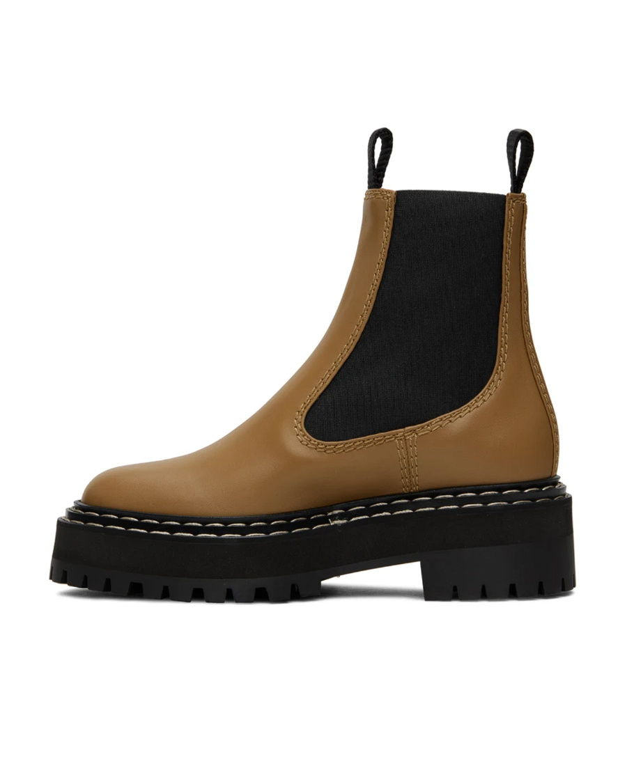 PROENZA SCHOULER LUG SOLE LEATHER CHELSEA BOOTS