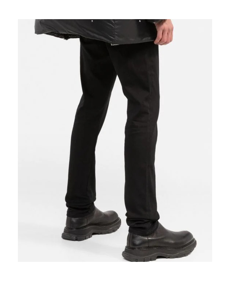 Valentino Dark-wash Slim-fit Jeans In Black