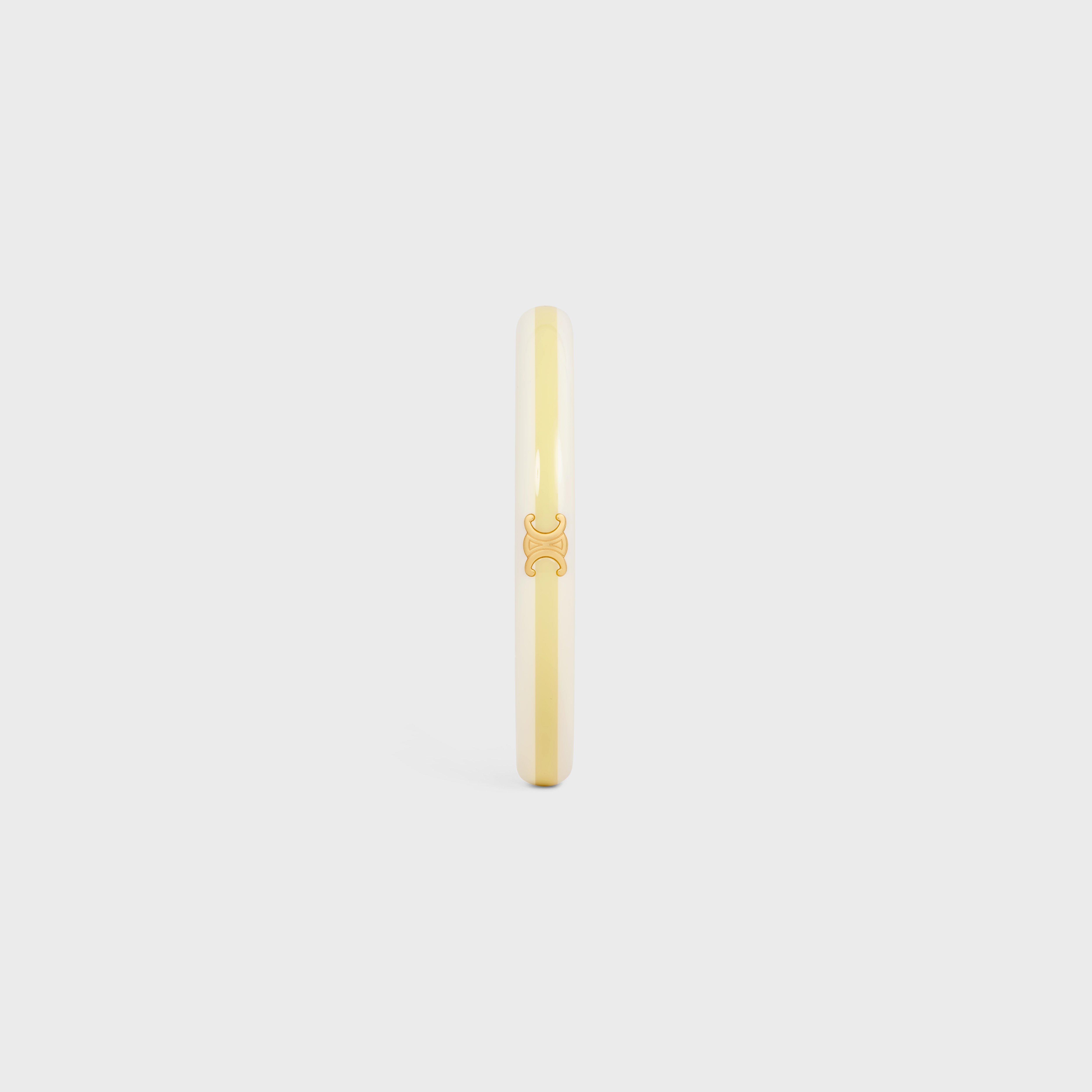 Celine Sorbet Bangle In Resin And Brass With Gold Finish In Gold