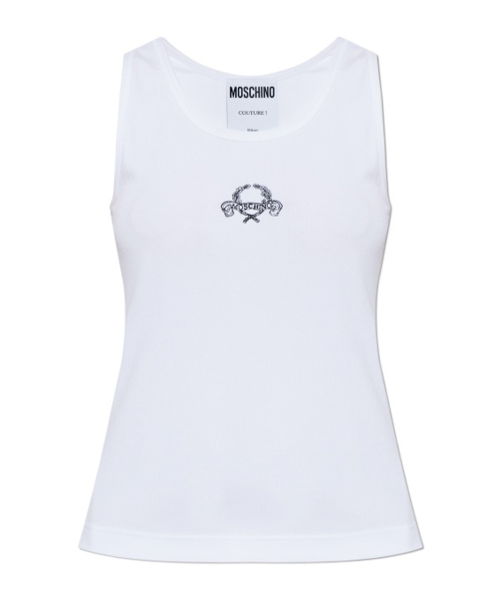 Moschino Round-neck Vest In White
