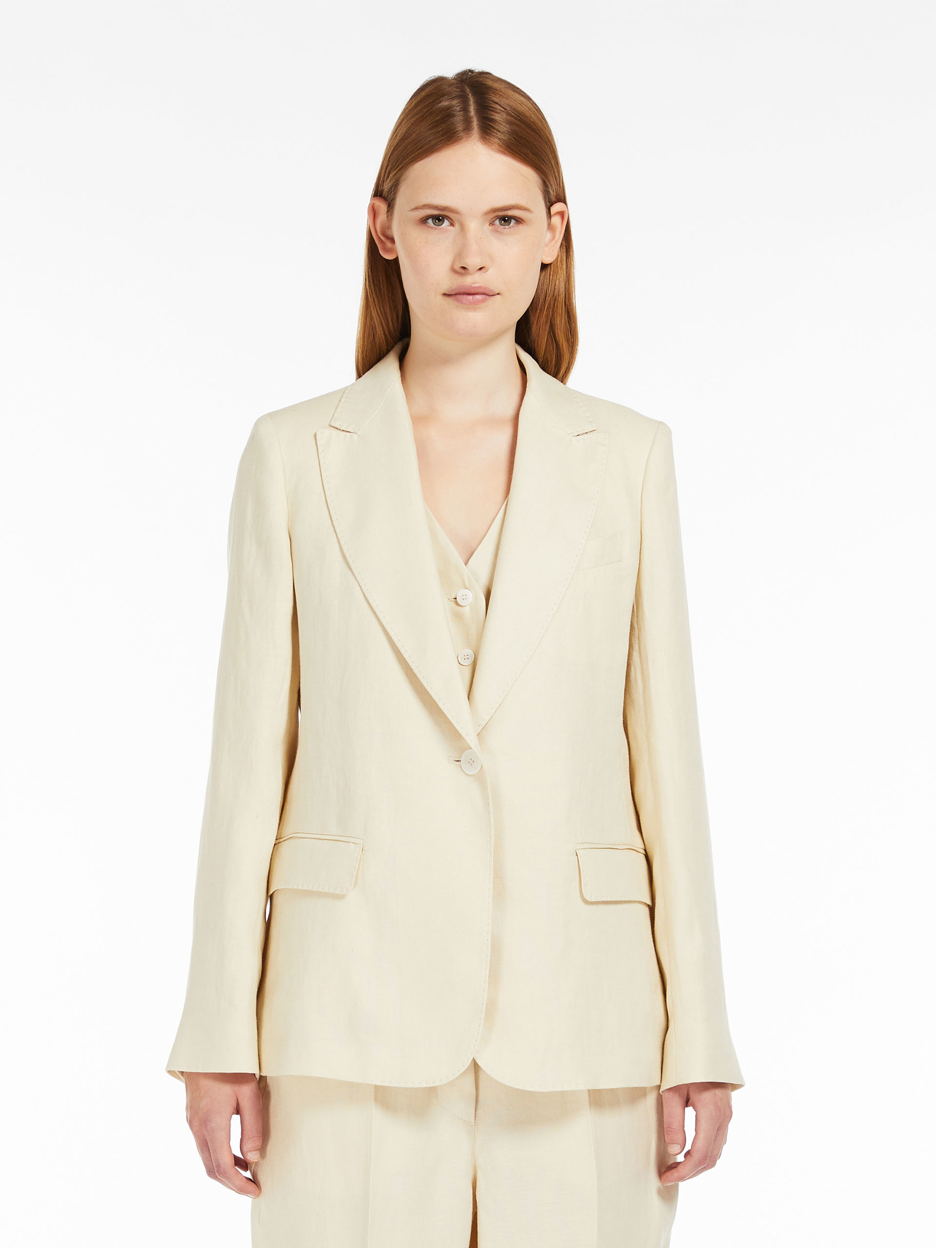 WEEKEND MAX MARA WEEKEND MAX MARA SINGLE-BREASTED LONG-SLEEVED BLAZER