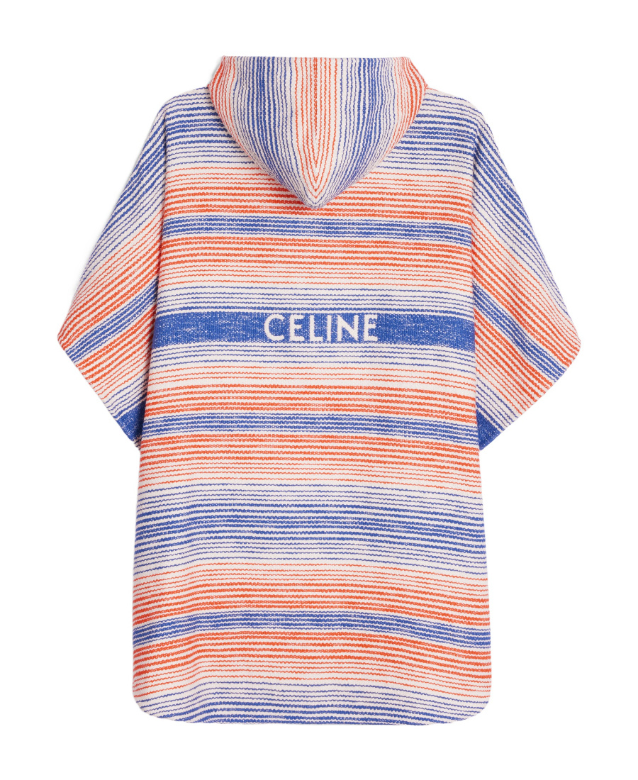 Celine Hooded Cloak In White