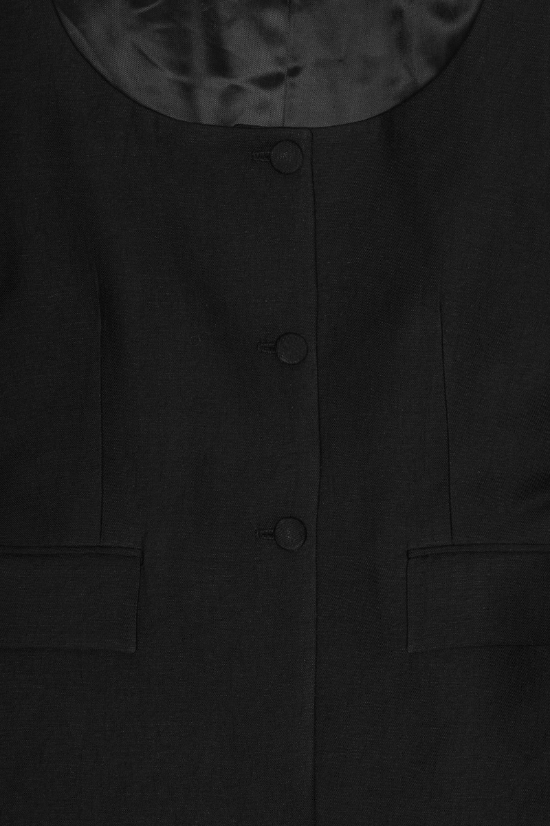 Remain Birger Christensen Remain By Birger Christensen Open Neck Fitted Woven Jacket