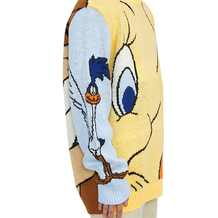 Family First Long-sleeved Sweater In Nude