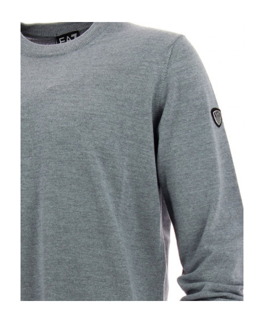 Ea7 Logo Detail Pullover In Gray