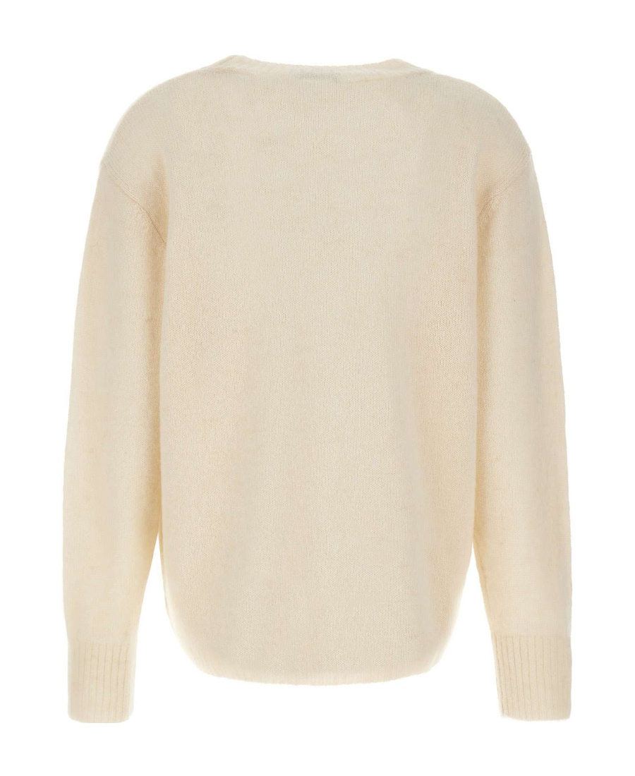 Apc A.p.c. Crewneck Brushed Jumper In Nude