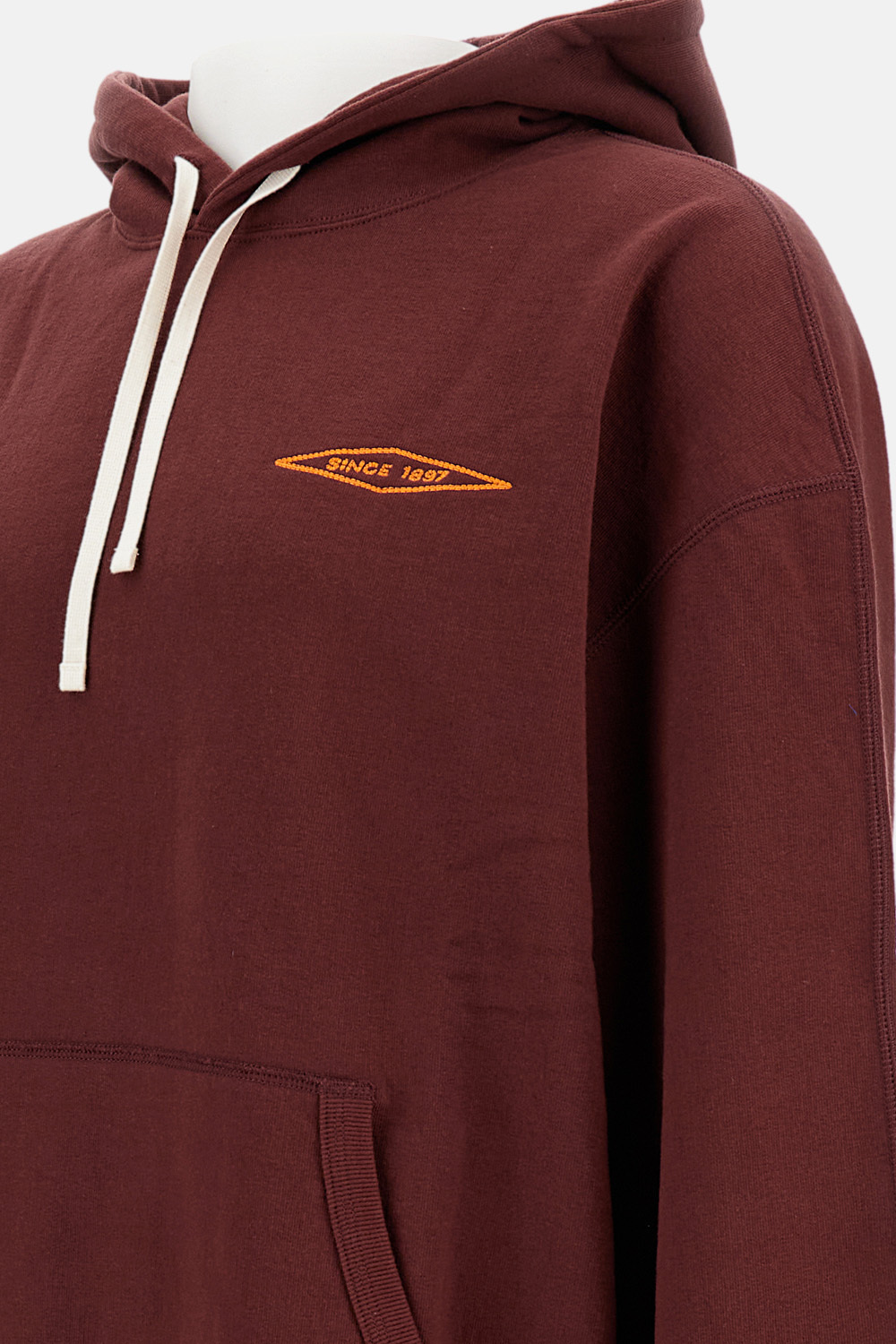 Junya Watanabe X Filson Embroidered Logo Hoodie In Burgundy