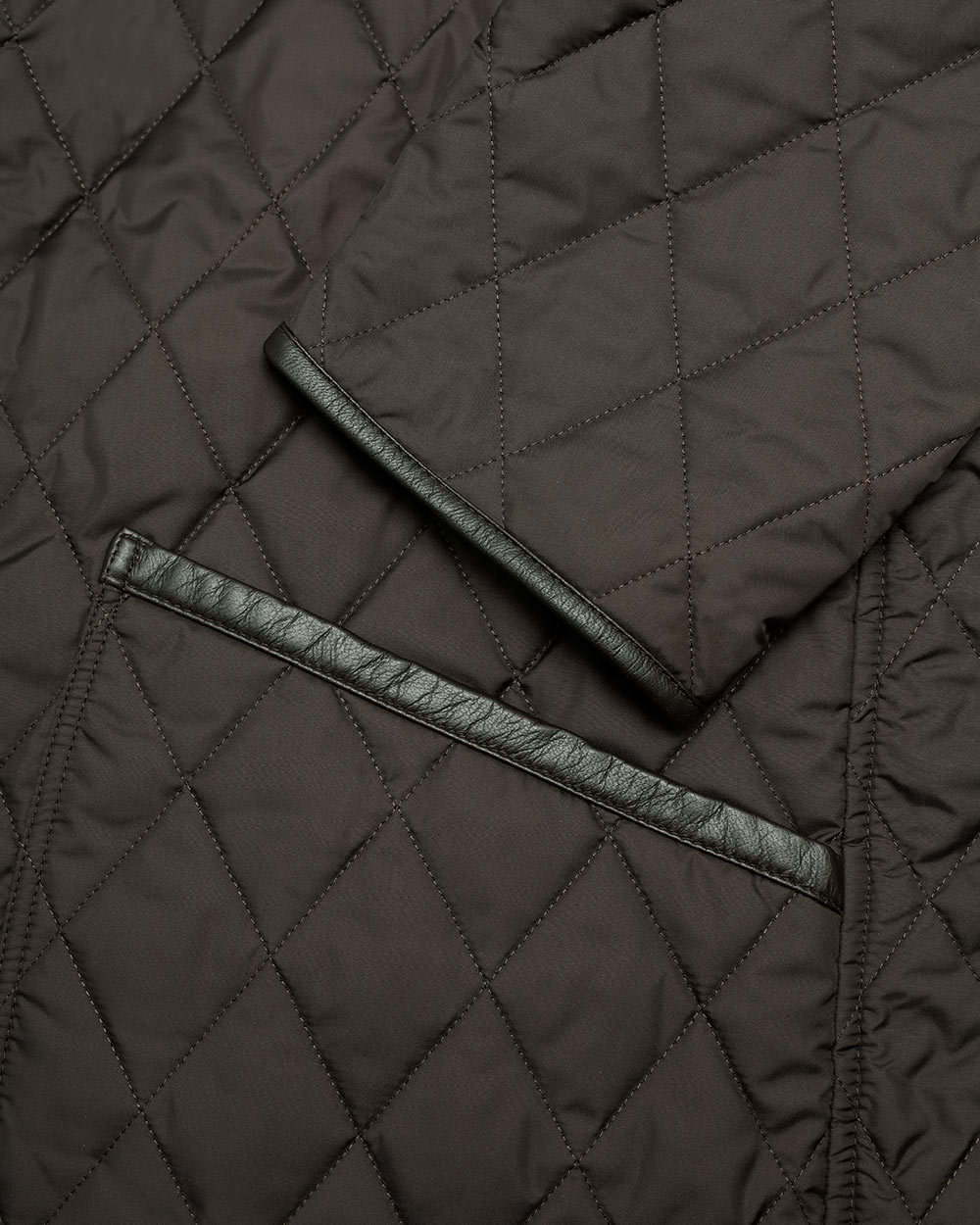 Ferragamo Brown Quilted Cotton Suit In Black