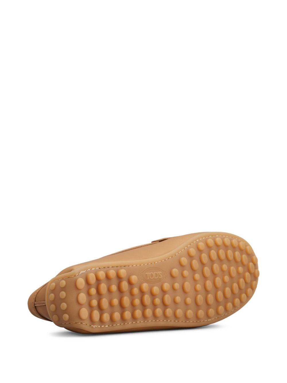 Tod's City Gommino Driving Shoes In Leather In Neutral