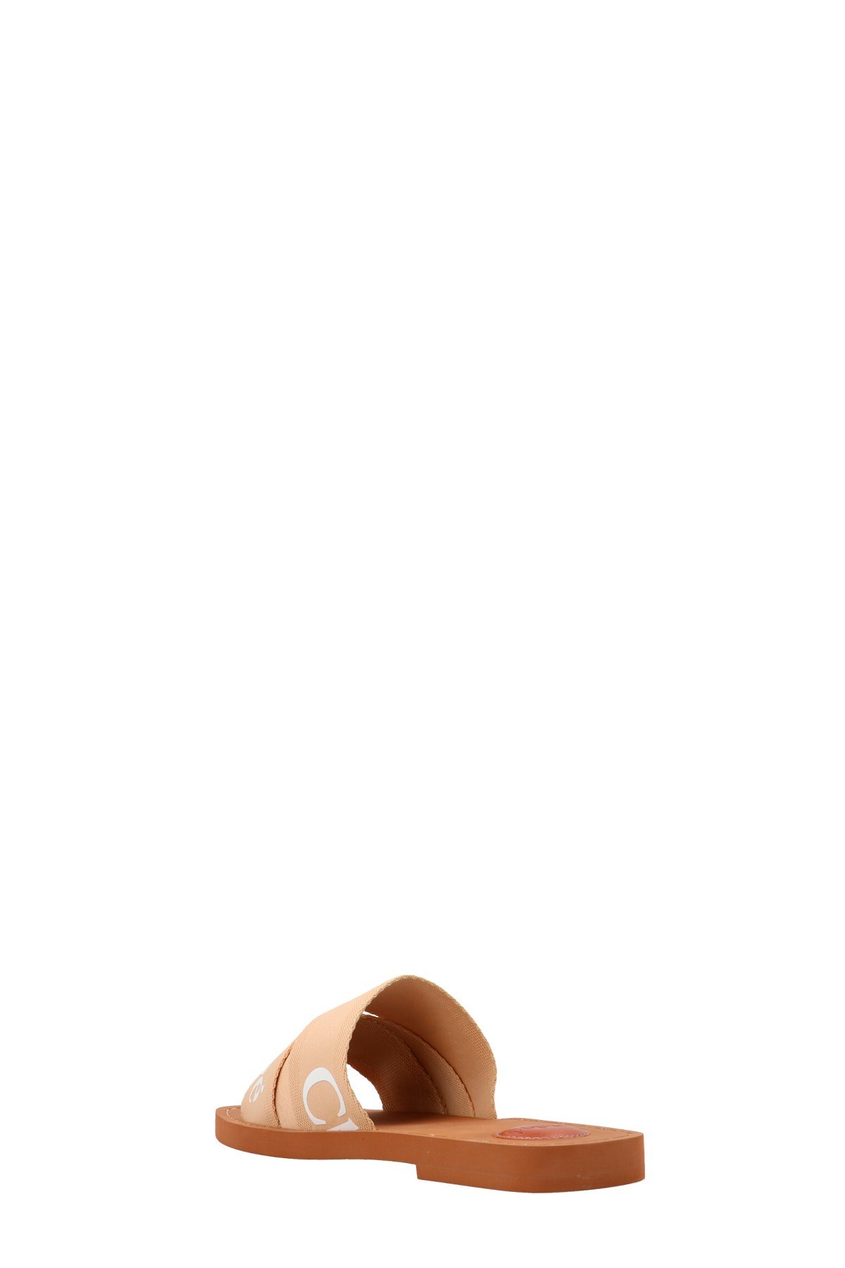 Chloé Woody Flat Mules In Brown