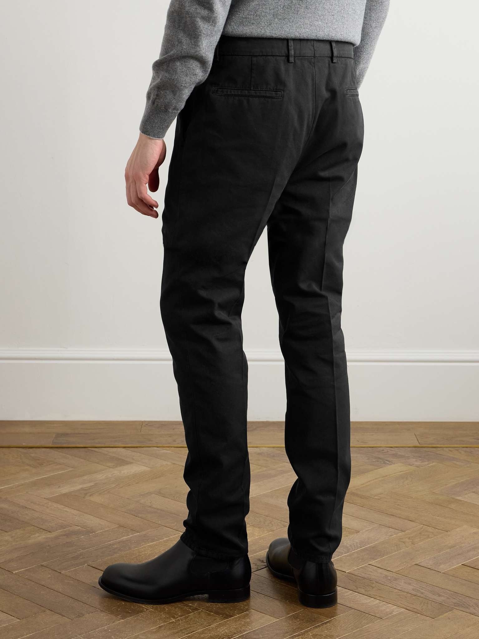 Brunello Cucinelli Tailored Black Trousers With Classic Waistband In Black