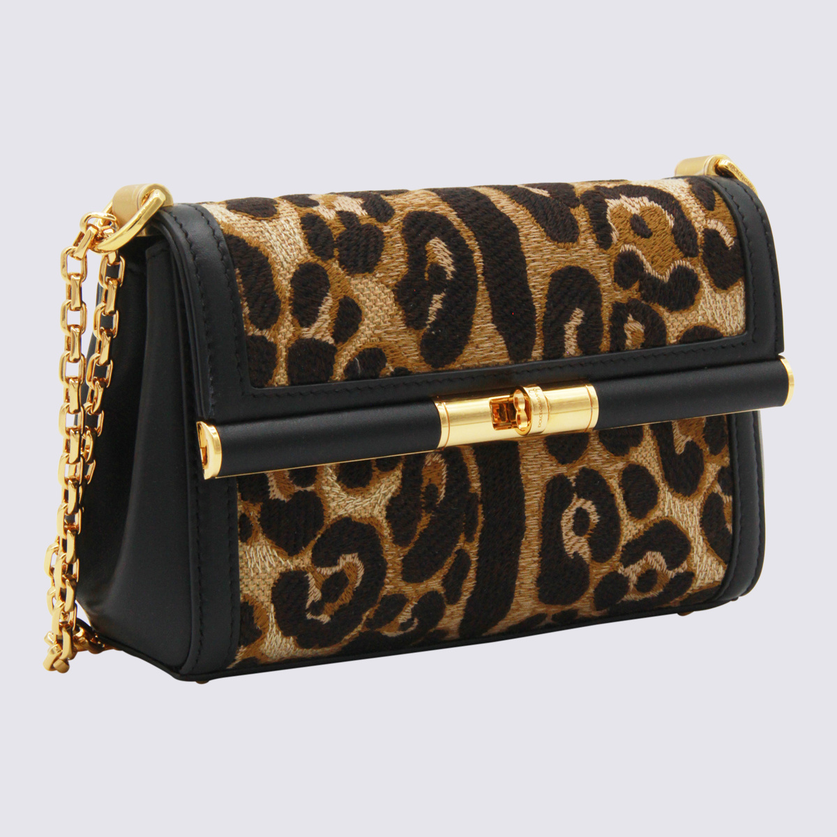 Dolce & Gabbana Marlene City Mini Bag With Thread Embroidery In Black