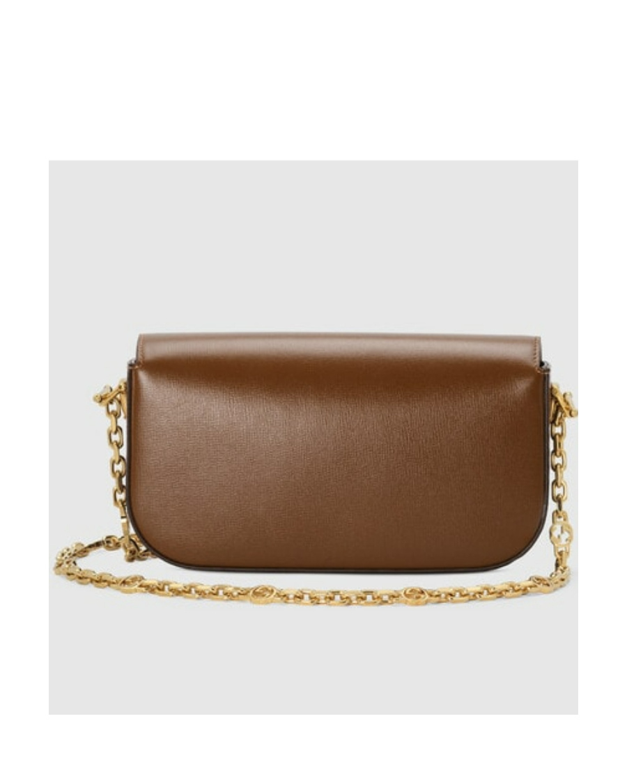 Gucci Horsebit 1955 Small Shoulder Bag In Brown